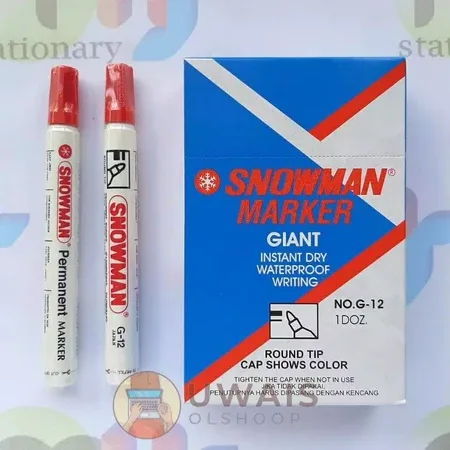 Foto produk SPIDOL SNOWMAN PERMANENT RED G-12