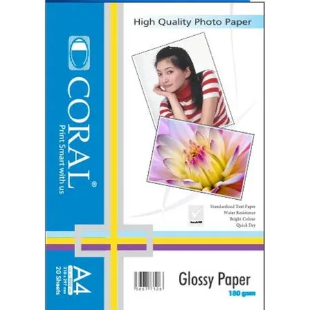 Foto produk KERTAS FOTO CORAL GLOSSY A4