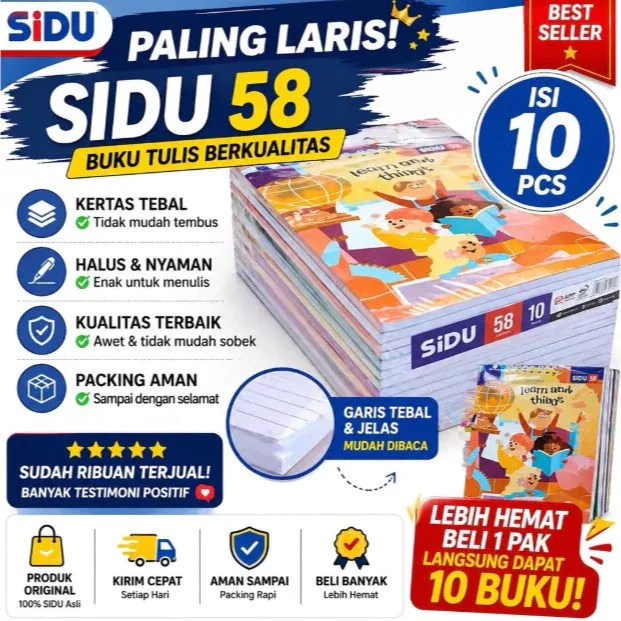 Foto produk BUKU TULIS SIDU 58LEMBAR