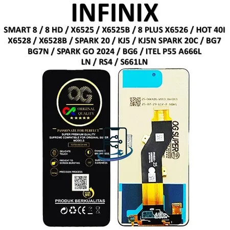 Foto produk LCD INFINIX SMART 8 / SMART 8 HD / X6525 / X6525B / SMART 8 PLUS / X6526 / HOT 40I / X6528 / X6528B / SPARK 20
