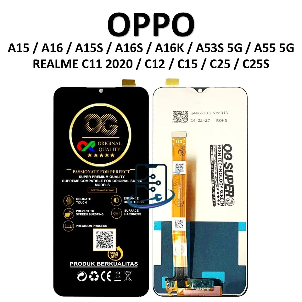 Foto produk LCD OPPO A15 / A16 / A15S / A16S / A16K / A53S 5G / A55 5G / REALME C11 2020 / C12 / C15 / C25 / C25S