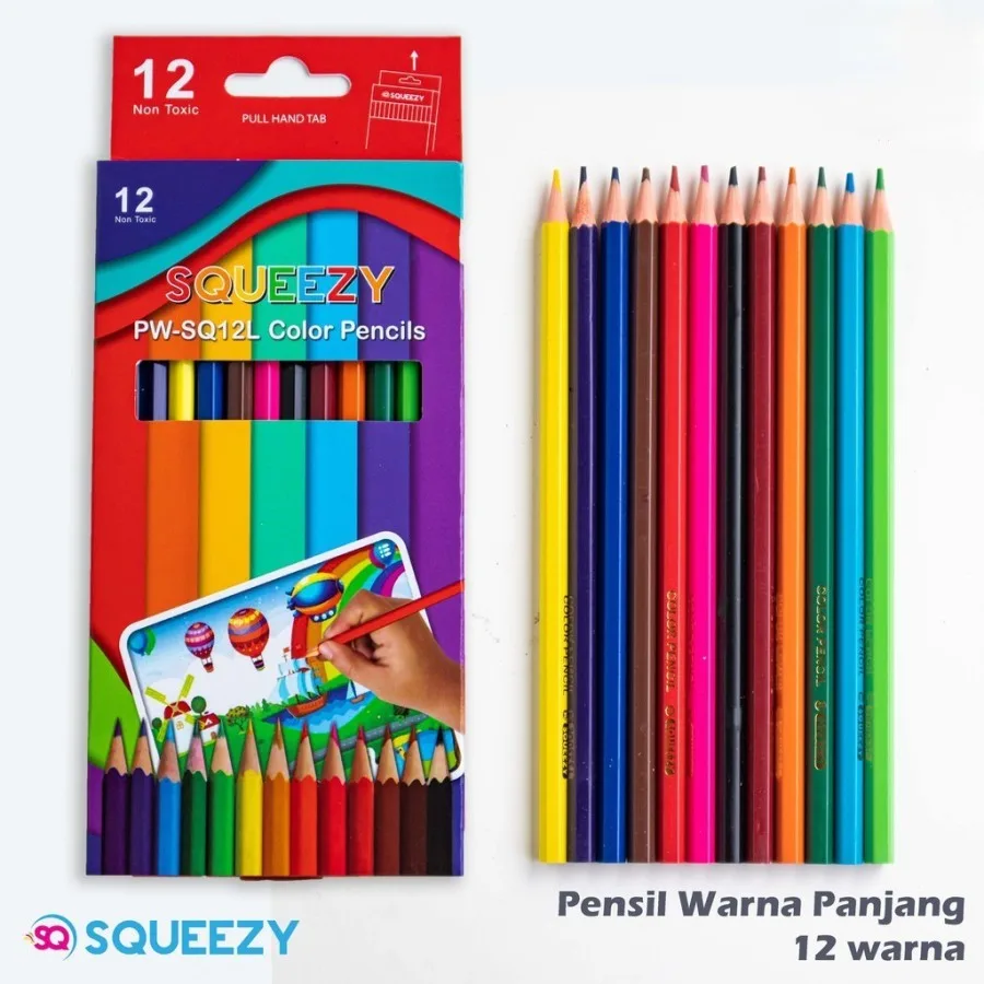 Foto produk PENSIL WARNA SQUEEZY PANJANG