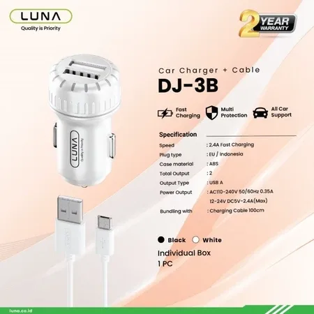Foto produk CHARGER MOBIL LUNA DJ-3B
