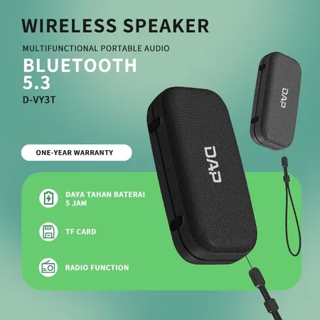 Foto produk SPEAKER BLUETHOOT PORTABLE DAP D-VY3T
