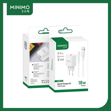 Foto produk CHARGER TYPE-C MINIMO 18WAT 3A
