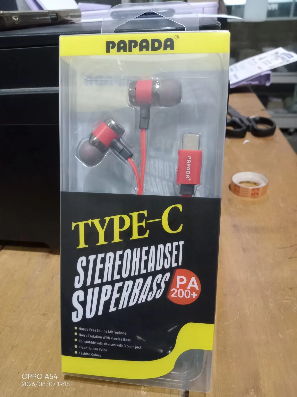 Foto produk HAEADSET PAPADA TYPE-C